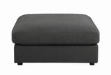 Serene Charcoal Upholstered Rectangular Ottoman from Coaster - Luna Furniture
