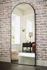 Sethall Black Floor Mirror from Ashley - Luna Furniture