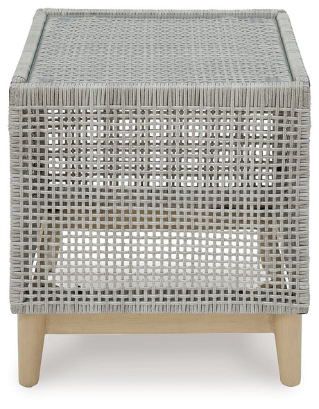 Seton Creek Gray Outdoor End Table from Ashley - Luna Furniture