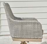 Seton Creek Gray Outdoor Swivel Dining Chair from Ashley - Luna Furniture