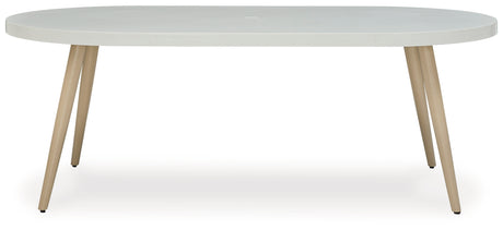 Seton Creek White Outdoor Dining Table from Ashley - Luna Furniture