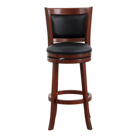 Shapel Dark Cherry Swivel Pub Height Chair from Homelegance - Luna Furniture