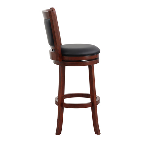 Shapel Dark Cherry Swivel Pub Height Chair from Homelegance - Luna Furniture