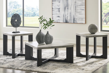 Sharstorm Two-tone Gray Table from Ashley - Luna Furniture