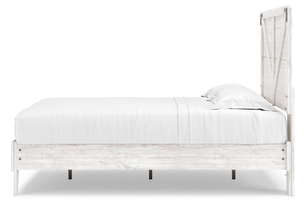 Shawburn White Crossbuck Full Platform Bed from Ashley - Luna Furniture