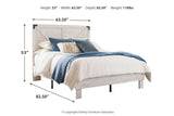 Shawburn White Crossbuck Queen Platform Bed from Ashley - Luna Furniture