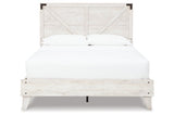 Shawburn White Crossbuck Queen Platform Bed from Ashley - Luna Furniture