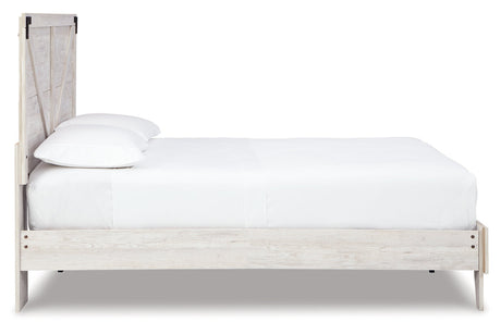 Shawburn White Crossbuck Queen Platform Bed from Ashley - Luna Furniture