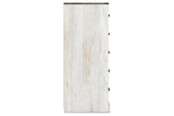 Shawburn Whitewash/Charcoal Gray Chest of Drawers from Ashley Furniture - Luna Furniture