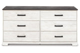 Shawburn Whitewash/Charcoal Gray Dresser from Ashley - Luna Furniture