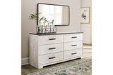 Shawburn Whitewash/Charcoal Gray Dresser from Ashley - Luna Furniture