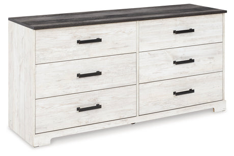Shawburn Whitewash/Charcoal Gray Dresser from Ashley - Luna Furniture