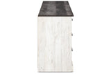 Shawburn Whitewash/Charcoal Gray Dresser from Ashley - Luna Furniture