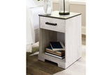 Shawburn Whitewash/Charcoal Gray Nightstand from Ashley - Luna Furniture