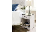Shawburn Whitewash/Charcoal Gray Nightstand from Ashley - Luna Furniture