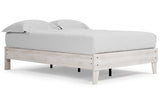 Shawburn Whitewash Full Platform Base Bed from Ashley - Luna Furniture