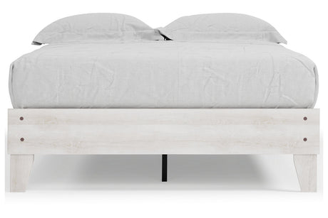 Shawburn Whitewash Full Platform Base Bed from Ashley - Luna Furniture