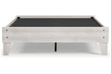 Shawburn Whitewash Full Platform Base Bed from Ashley - Luna Furniture