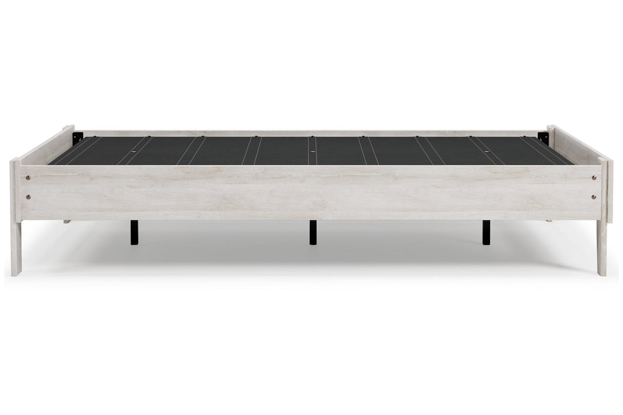 Shawburn Whitewash Full Platform Base Bed from Ashley - Luna Furniture