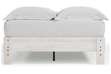 Shawburn Whitewash Full Platform Base Bed from Ashley - Luna Furniture