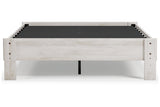 Shawburn Whitewash Full Platform Base Bed from Ashley - Luna Furniture