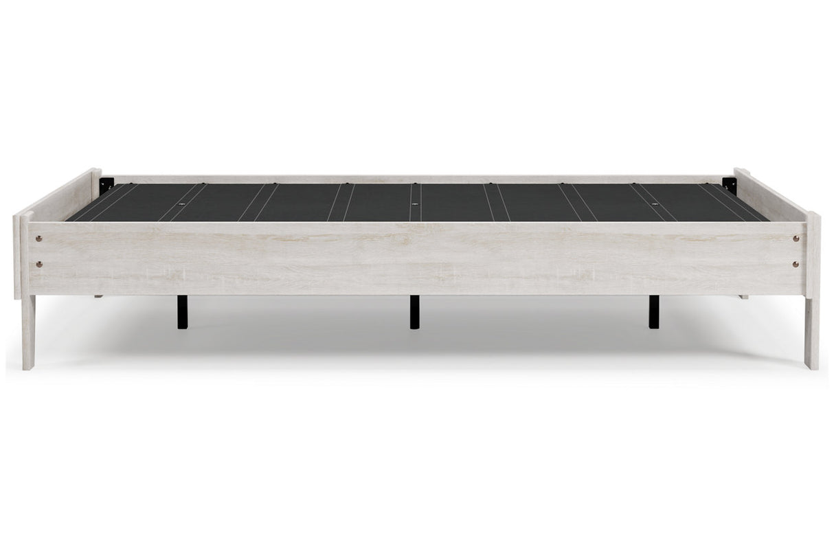 Shawburn Whitewash Full Platform Base Bed from Ashley - Luna Furniture