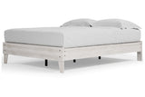 Shawburn Whitewash Queen Platform Base Bed from Ashley - Luna Furniture