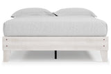 Shawburn Whitewash Queen Platform Base Bed from Ashley - Luna Furniture