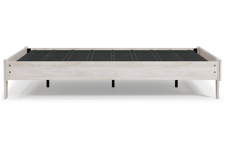 Shawburn Whitewash Queen Platform Base Bed from Ashley Furniture - Luna Furniture