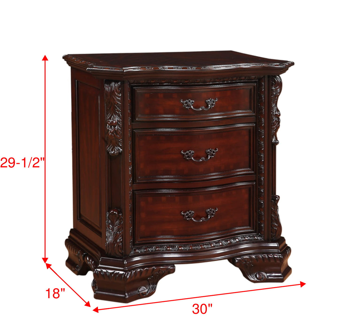 Sheffield Rich Brown Nightstand from Crown Mark - Luna Furniture