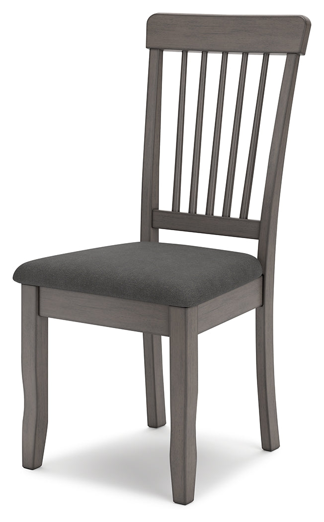 Shullden Gray Dining Chair, Set of 2 from Ashley Furniture - Luna Furniture