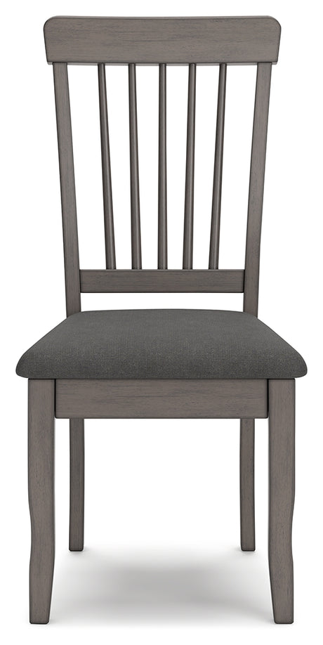 Shullden Gray Dining Chair, Set of 2 from Ashley Furniture - Luna Furniture