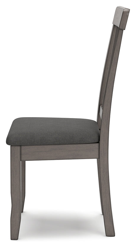 Shullden Gray Dining Chair, Set of 2 from Ashley Furniture - Luna Furniture