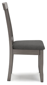Shullden Gray Dining Chair, Set of 2 from Ashley Furniture - Luna Furniture