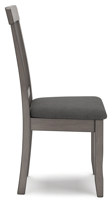 Shullden Gray Dining Chair, Set of 2 from Ashley Furniture - Luna Furniture