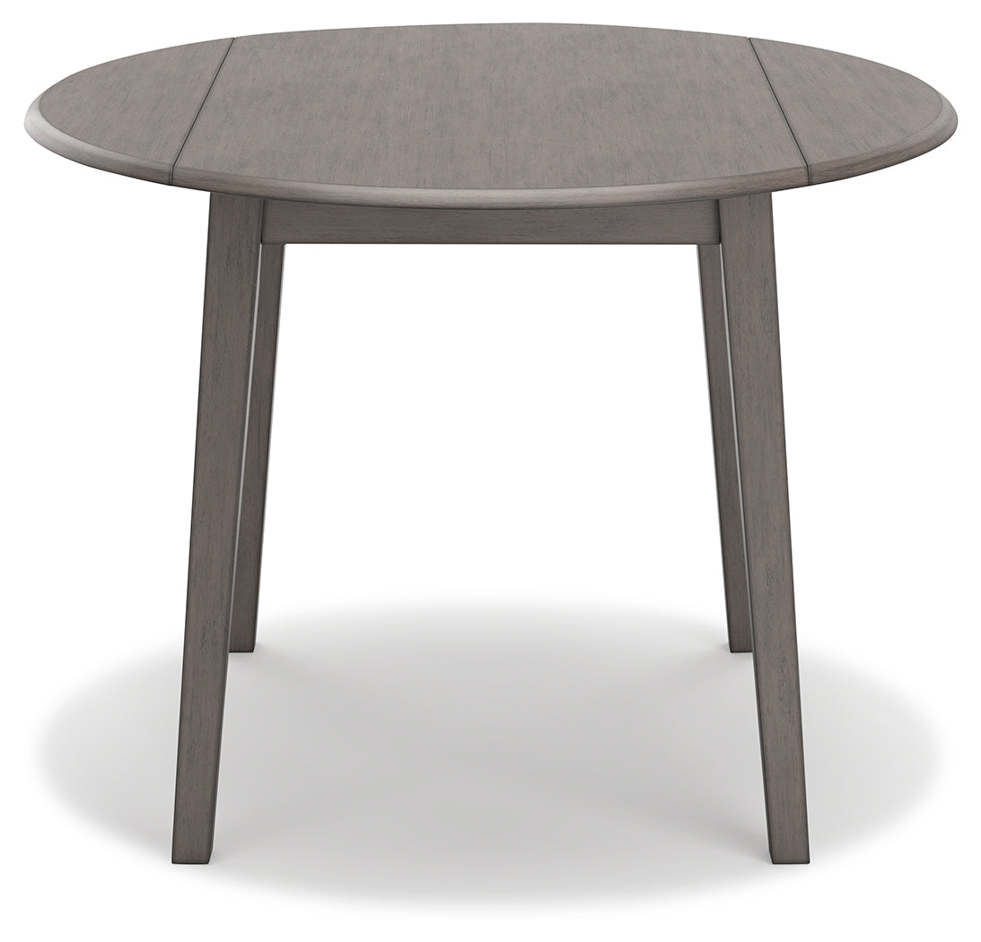 Shullden Gray Drop Leaf Dining Table from Ashley Furniture - Luna Furniture