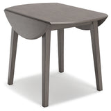 Shullden Gray Drop Leaf Dining Table from Ashley Furniture - Luna Furniture