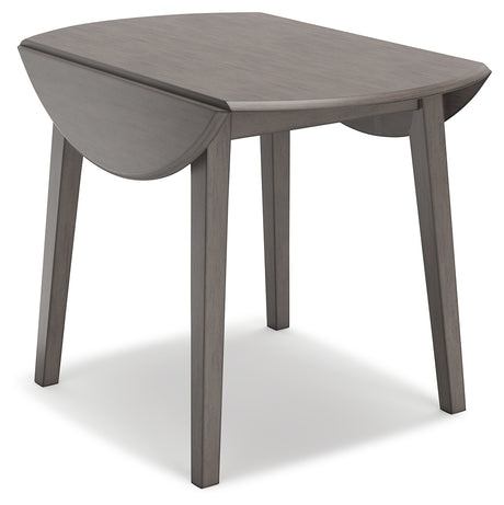 Shullden Gray Drop Leaf Dining Table from Ashley Furniture - Luna Furniture