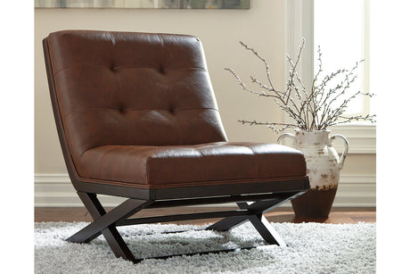 Sidewinder Brown Accent Chair from Ashley - Luna Furniture