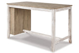 Skempton White/Light Brown Counter Height Dining Table from Ashley - Luna Furniture