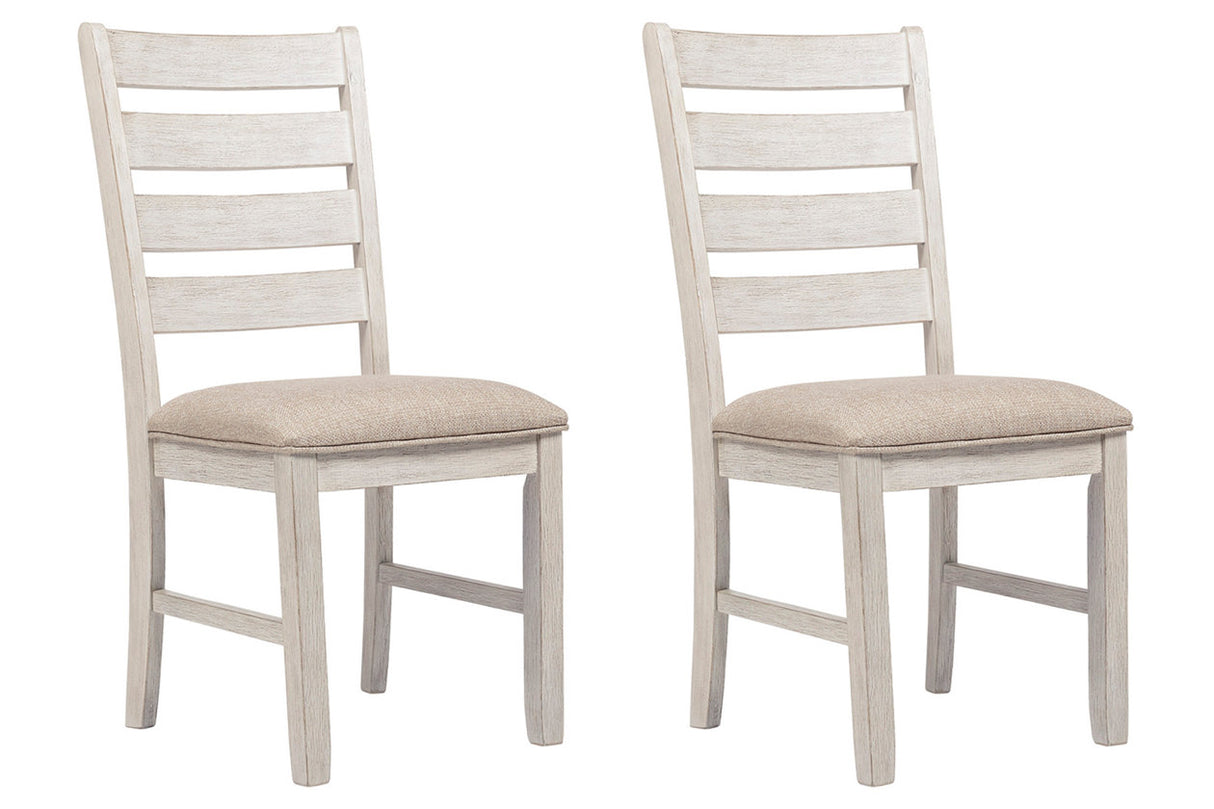 Skempton White/Light Brown Dining Chair, Set of 2 from Ashley - Luna Furniture