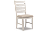 Skempton White/Light Brown Dining Chair, Set of 2 from Ashley - Luna Furniture