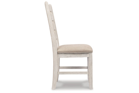Skempton White/Light Brown Dining Chair, Set of 2 from Ashley - Luna Furniture