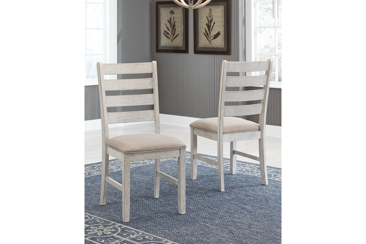 Skempton White/Light Brown Dining Chair, Set of 2 from Ashley - Luna Furniture