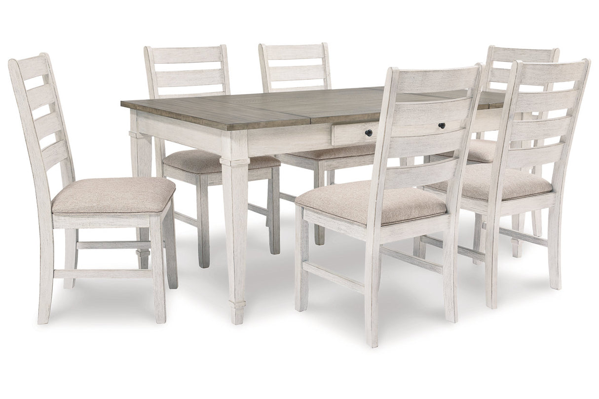Skempton White/Light Brown Dining Table from Ashley - Luna Furniture