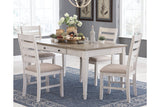 Skempton White/Light Brown Dining Table from Ashley - Luna Furniture