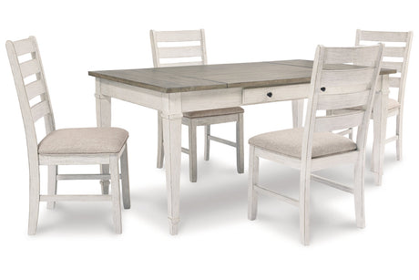 Skempton White/Light Brown Dining Table from Ashley - Luna Furniture