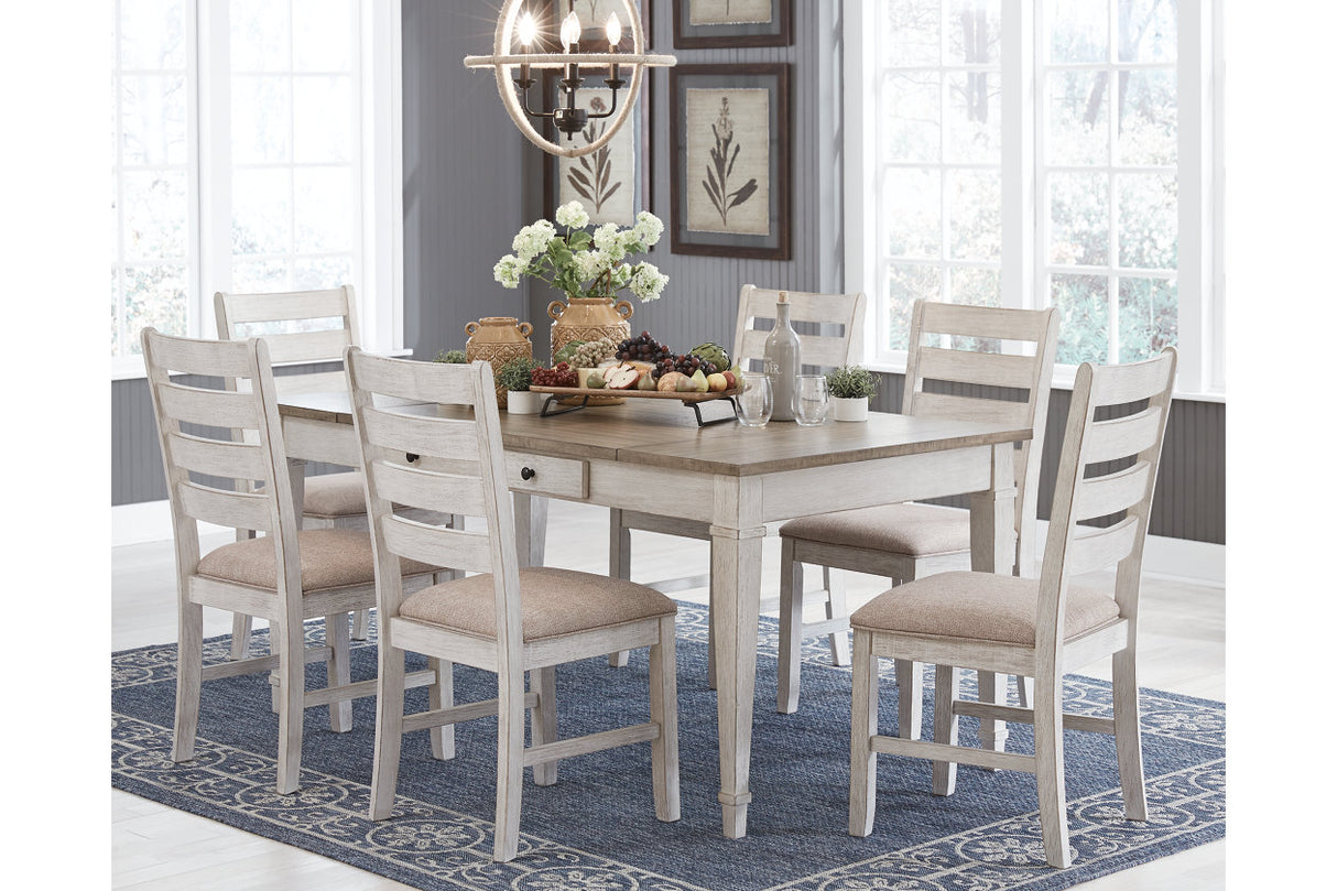 Skempton White/Light Brown Dining Table from Ashley - Luna Furniture