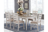 Skempton White/Light Brown Dining Table from Ashley - Luna Furniture