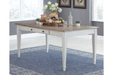 Skempton White/Light Brown Dining Table from Ashley - Luna Furniture